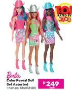 Game Barbie Color Reveal Doll Set Assorted-Each offer