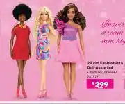 Game 0Barbie 29cm Fashionista Doll Assorted offer