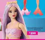 Game Barbie Mermaid Doll Assorted offer