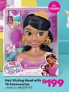 Game Zuru Sparkle Girlz Hair Styling Head With 14 Accessories offer