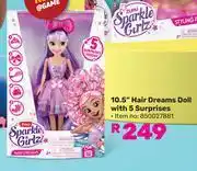 Game Zuru Sparkle Girlz 10.5 Hair Dreams Doll With 5 Surprises offer