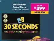 Game 30 Seconds Board Game offer