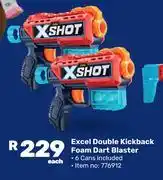 Game Zuru X-Shot Excel Double Kickback Foam Dart Blaster offer