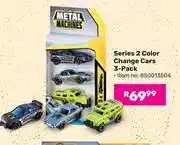 Game Zuru Metal Machines Series 2 Color Change Cars 3 Pack offer