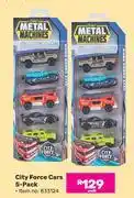 Game Zuru Metal Machines City Force Cars 5 Pack-Each offer