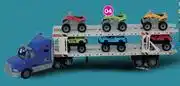 Game Adventure Car Carrier Truck With 12 Cars offer