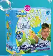 Game Double Bubble Bubble Storm 69 Hole Electric Bubble Blaster offer