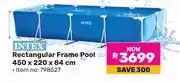 Game Intex Rectangular Frame Pool 450 x 220 x 84cm offer