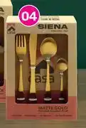 Game Casa 16 Piece Gold Cutlery Set offer