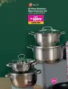 Game Tissolli 12 Piece Stainless Steel Cookware Set offer