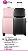Game Travelwize Mia 55cm ABS Trolley With Vanity Case-Each offer