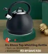 Game Tissolli 3L Stove Top Whistling Kettle offer
