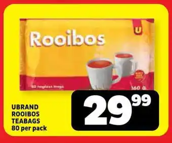 Usave Ubrand rooibos teabags offer