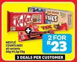 Usave Nestlé countlines offer