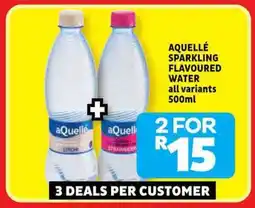 Usave Aquellé sparkling flavoured water offer