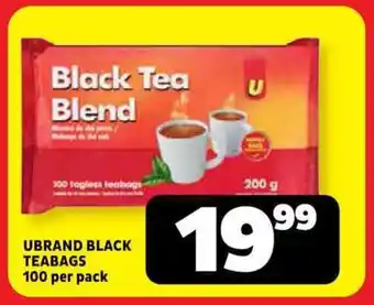 Usave Ubrand black teabags offer