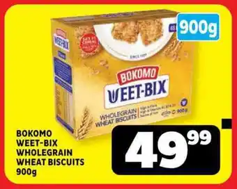 Usave Bokomo weet-bix wholegrain wheat biscuits offer