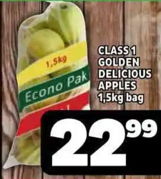 Usave Class 1 golden delicious apples offer