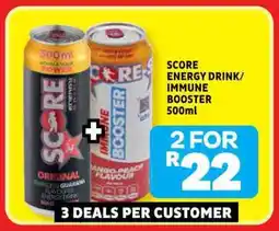 Usave Score energy drink/ immune booster offer