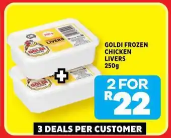 Usave Goldi frozen chicken livers offer
