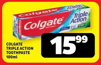 Usave Colgate triple action toothpaste offer