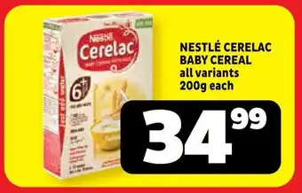 Usave Nestlé cerelac baby cereal offer