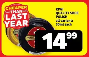 Usave Kiwi quality shoe polish offer