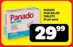 Usave Panado pain relief tablets offer
