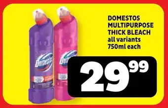 Usave Domestos multipurpose thick bleach offer
