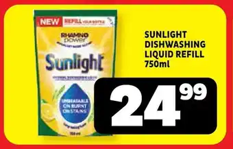 Usave Sunlight dishwashing liquid refill offer
