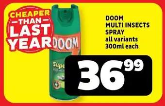 Usave Doom multi insects spray offer