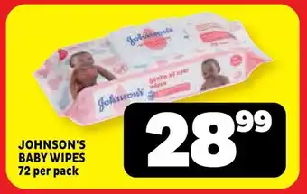 Usave Johnson's baby wipes offer