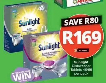 Checkers Hyper Sunlight Dishwasher Tablets offer