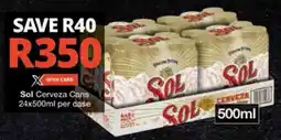 Checkers Hyper Sol Cerveza Cans offer