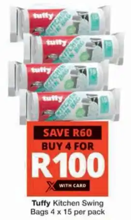 Checkers Hyper Tuffy Kitchen Swing Bags offer