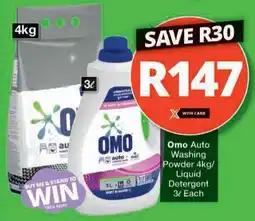 Checkers Hyper Omo Auto Washing Powder/ Liquid Detergent offer