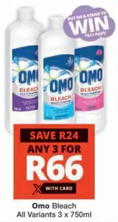 Checkers Hyper Omo Bleach All Variants offer