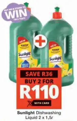 Checkers Hyper Sunlight Dishwashing Liquid offer