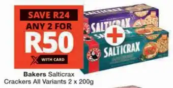 Checkers Hyper Bakers Salticrax Crackers All Variants offer