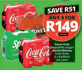 Coca-Cola Original/ No Sugar/ Sprite/ Stoney Cold Drink