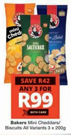 Checkers Hyper Bakers Mini Cheddars/ Biscuits All Variants offer