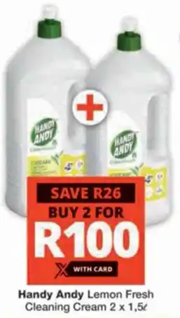 Checkers Hyper Handy Andy Lemon Fresh Cleaning Cream offer