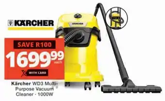 Checkers Hyper Kärcher WD3 Multi- Purpose Vacuum Cleaner offer