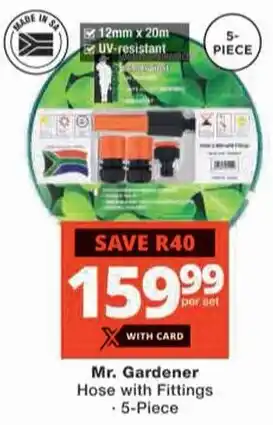 Checkers Hyper Mr. Gardener Hose with Fittings. offer