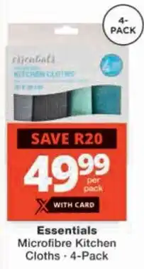 Checkers Hyper Essentials Microfibre Kitchen Cloths offer