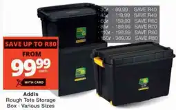 Checkers Hyper Addis Rough Tote Storage Box offer