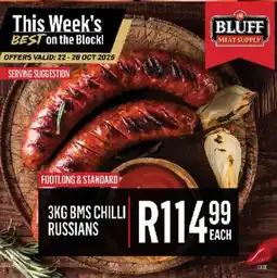 Bluff Meat Supply Bms chilli russians offer