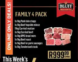 Bluff Meat Supply Family 4 pack offer