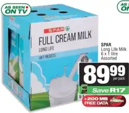 Spar SPAR Long Life Milk Assorted offer