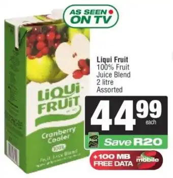 Spar Liqui Fruit 100% Fruit Juice Blend Assorted offer